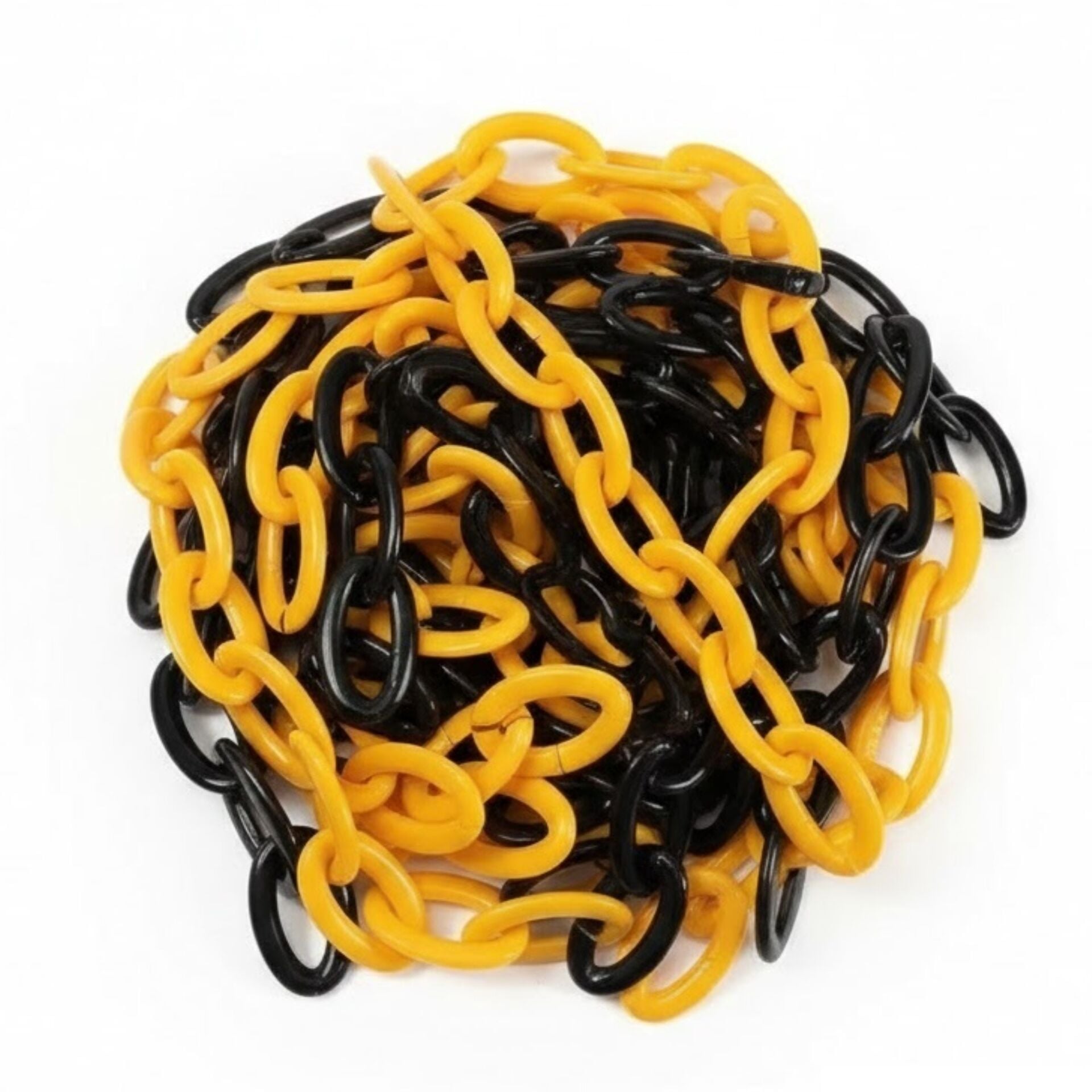 Trafik Plastik Zincir Sarı Siyah 200 Mt 8 Mm