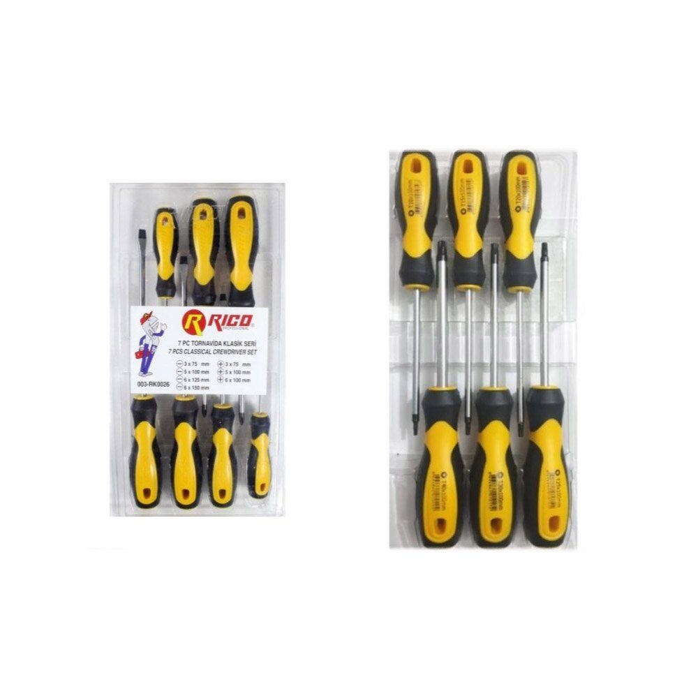 Rico Ekstra Tornavida 3x080 Yıldız - 003-RJ1101