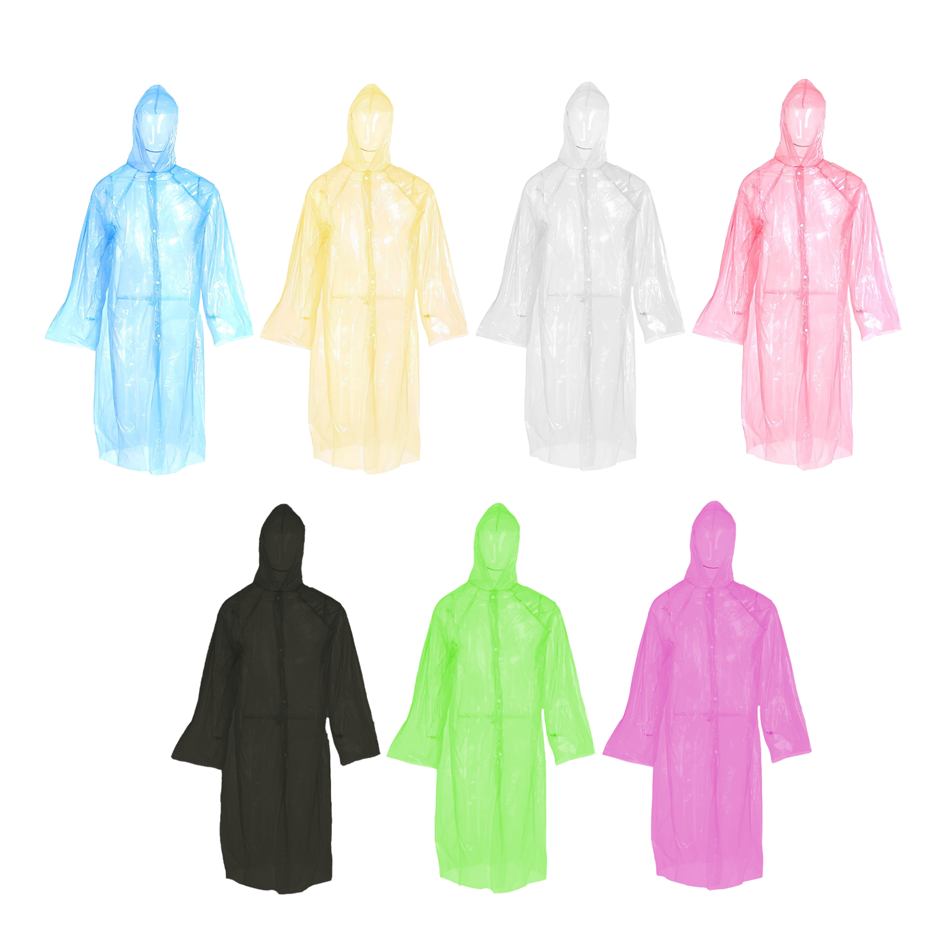 Meşem Çıtçıtlı Tek Kullanımlık Yağmurluk Kod:8996