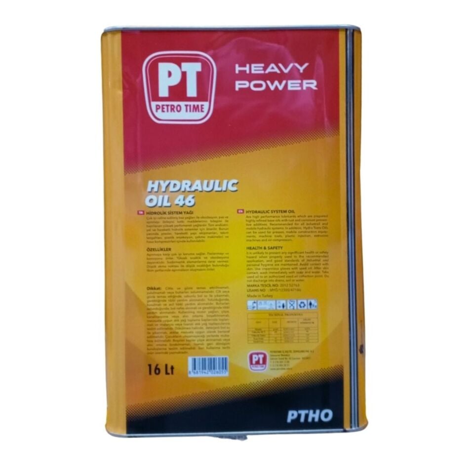 Petro Tıme Hidrolik Yağı 16 Lt Hsy46