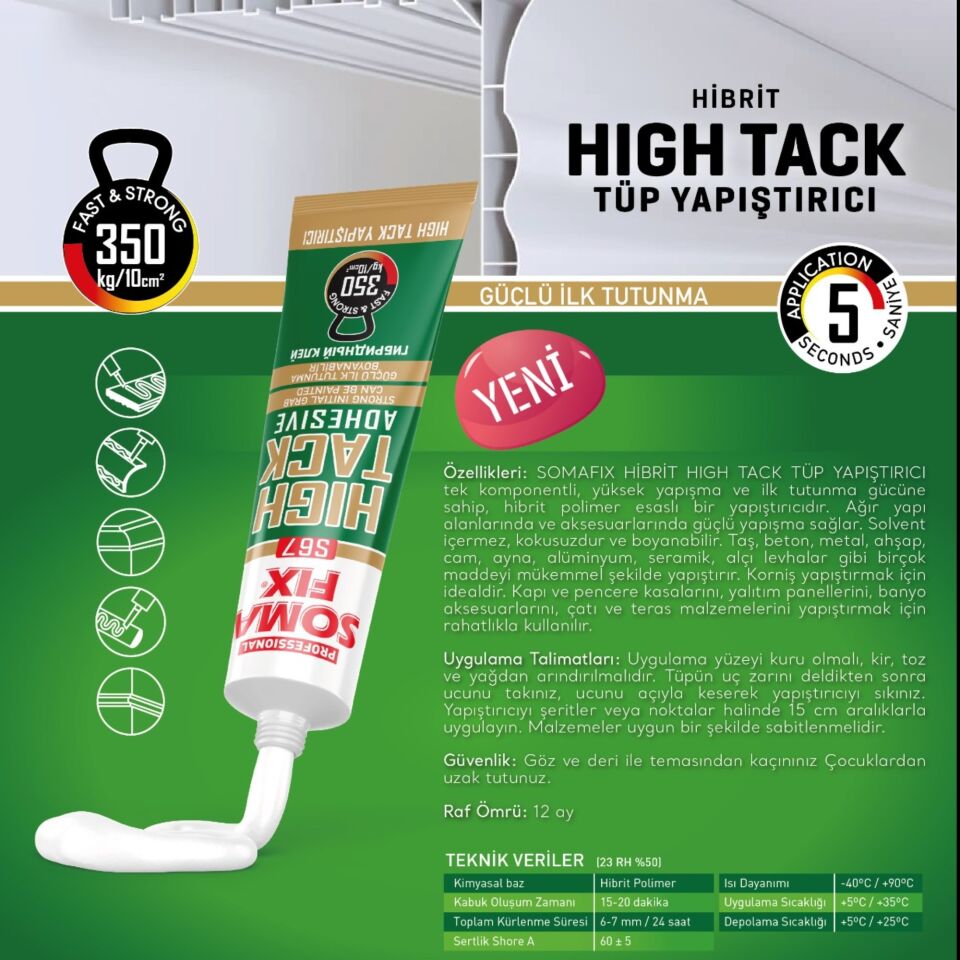Somafıx Küçük Tüp Hıgh Tack Yapıştırıcı 60 Ml S67