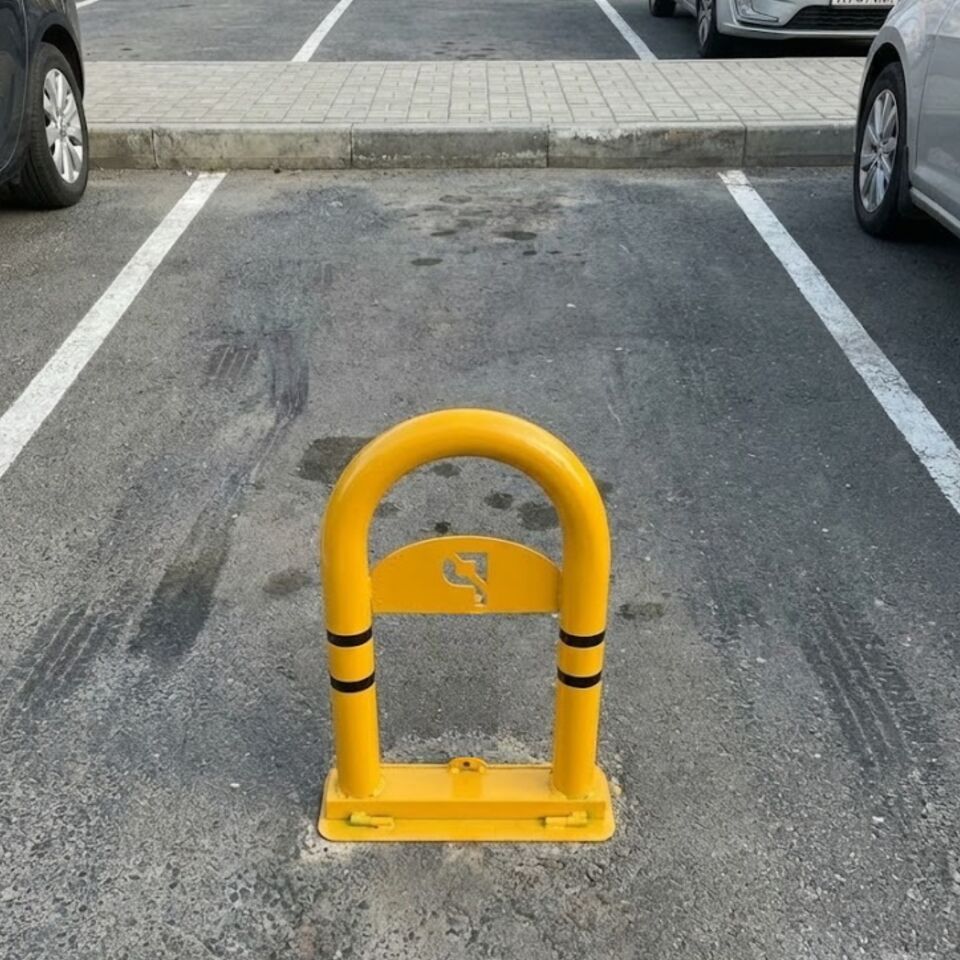 Trafik Yatar U Park Direği Asma Kilit Takılır 50cm