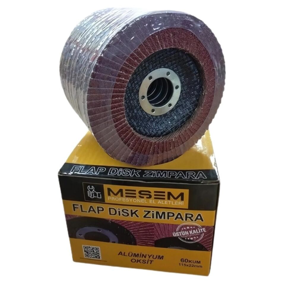 Meşem Flap Disk Zımpara A.o 115x22 P60 Kod:221