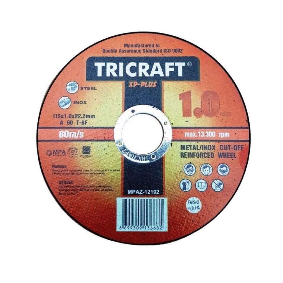 Trıcraft İnox Kesici 115x1.0x22 Kod:3301