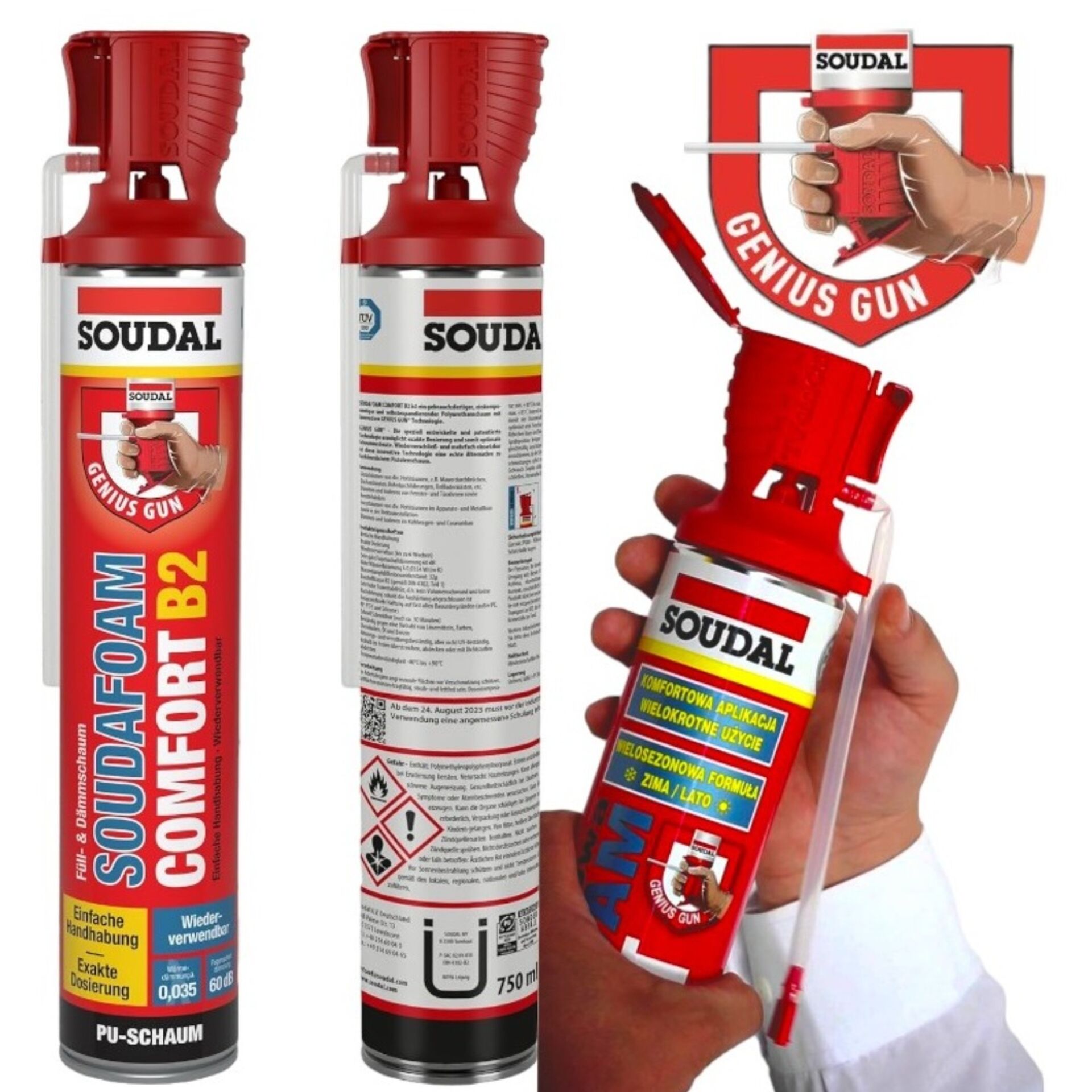 Soudal Comfort Poliüretan Köpük 750 Ml (124014)