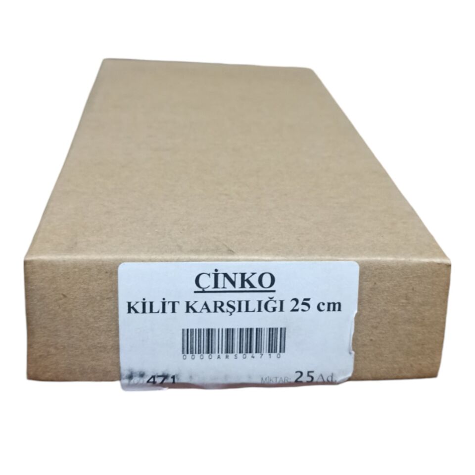 Çınar Emniyet Köşebenti Çinko 25 Cm Kod:471