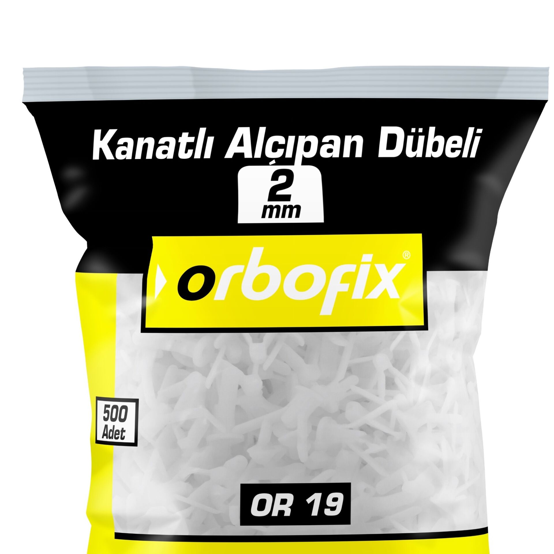 Kanatlı Alçıpan Dubeli No:2 (500 Adet)