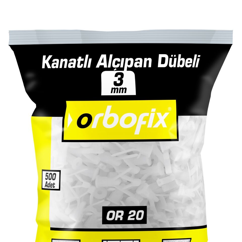 Kanatlı Alçıpan Dubeli No:3 (500 Adet)