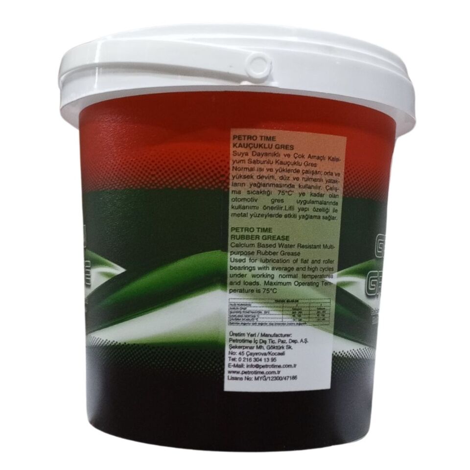 Petro Tıme Yeşil Kauçuk Gres 1 Kg