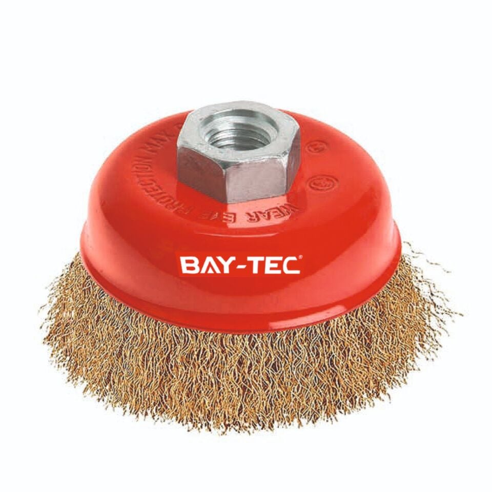 Baytec Mk1130 Saçaklı Çanak Fırça 100 Mm