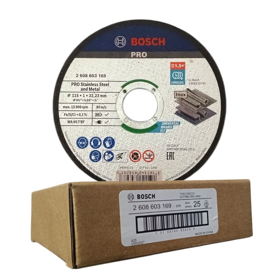 Bosch İnox Kesme Taşı 115x1.0 2608603169