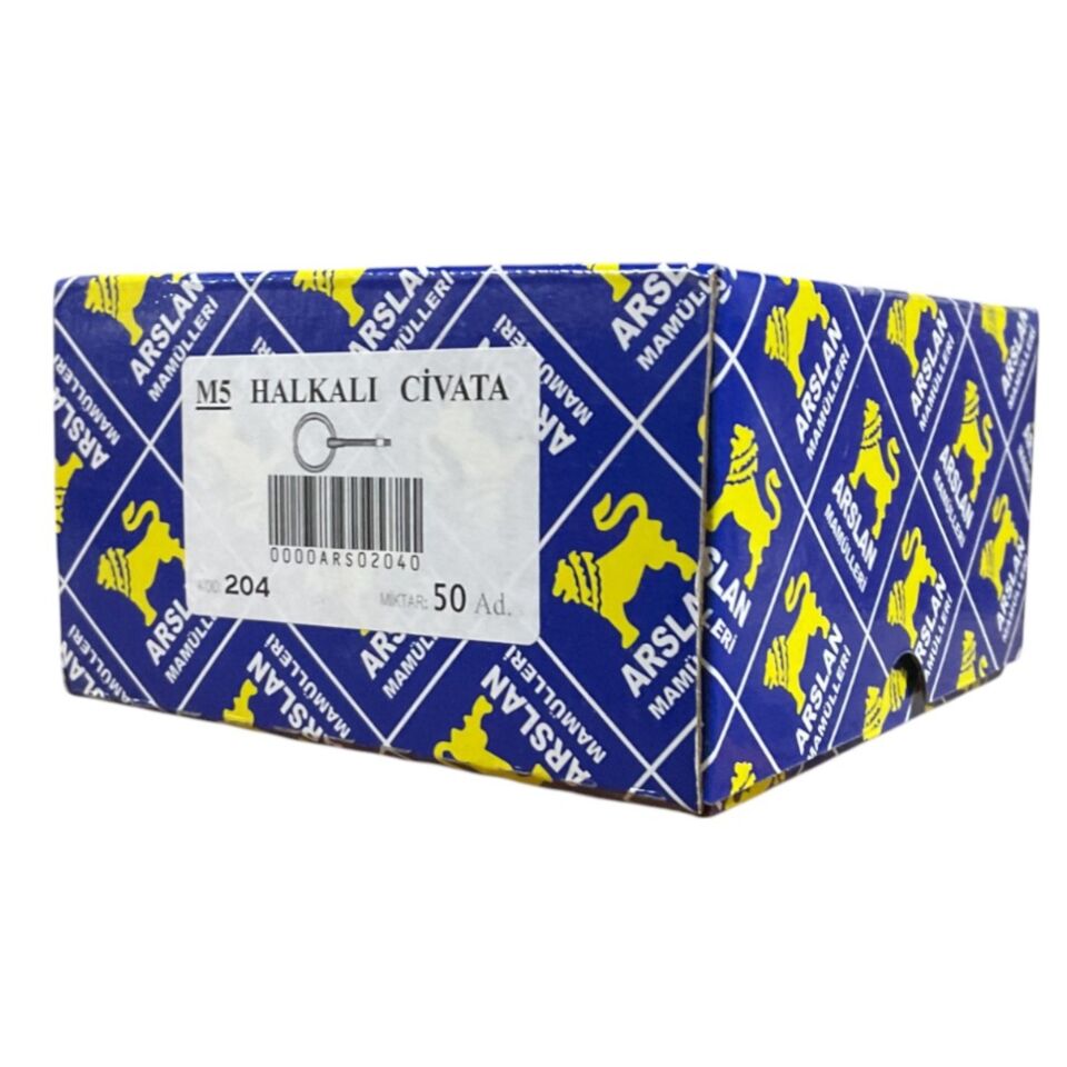 Çınar Halkalı Civata M5x95 Kod:204