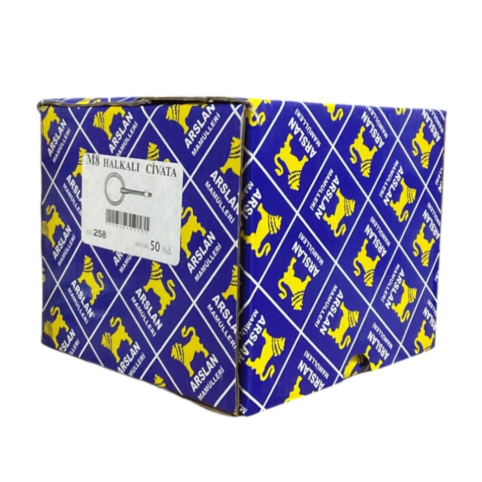 Çınar Halkalı Civata M8x110 Kod:258