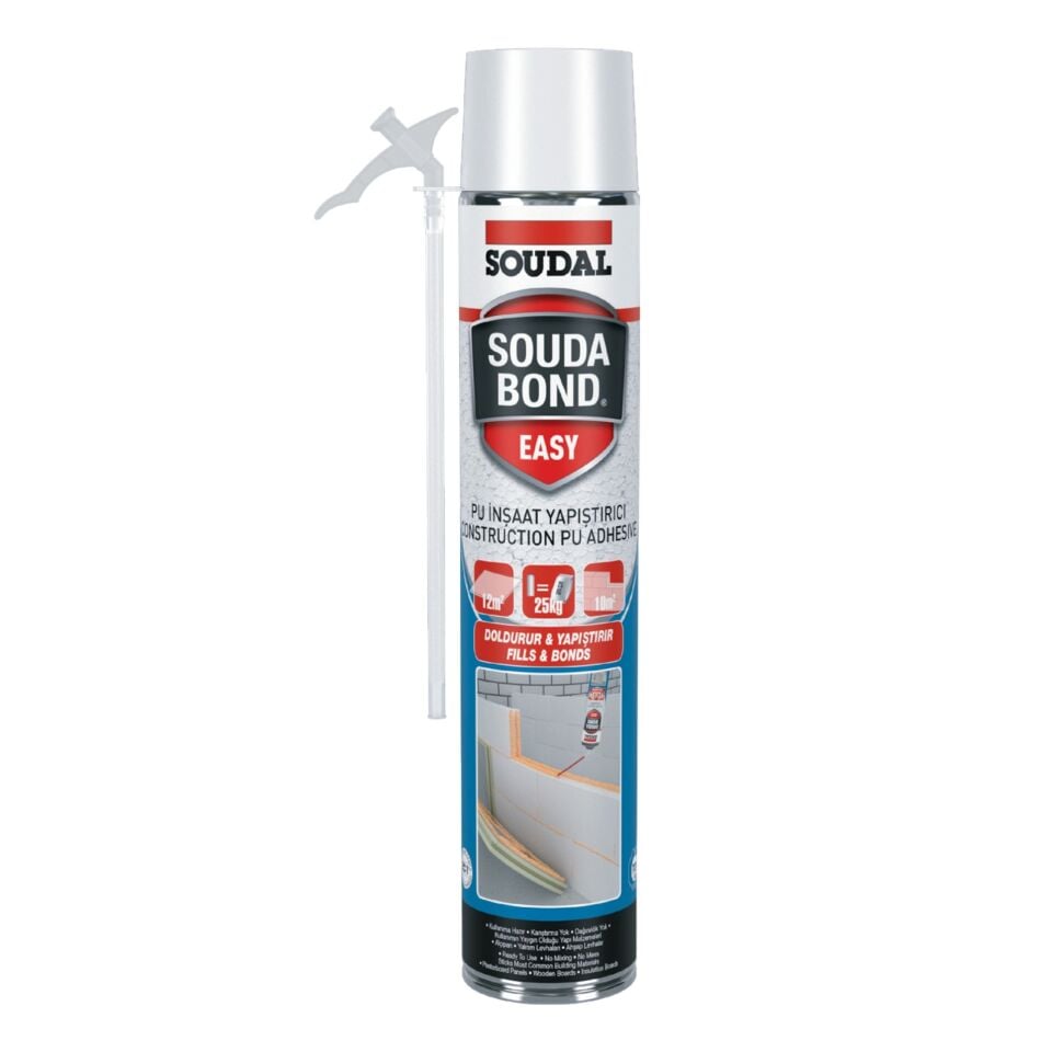 Soudal Easy Mantolama Köpük Pipetli 750 Ml(124636)