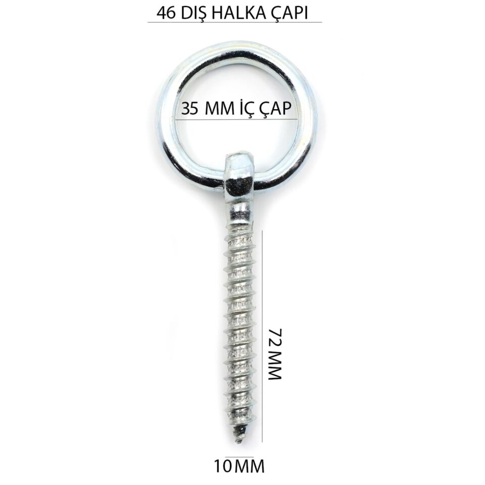 Çınar Halkalı Vida 10x130 Mm Kod:259