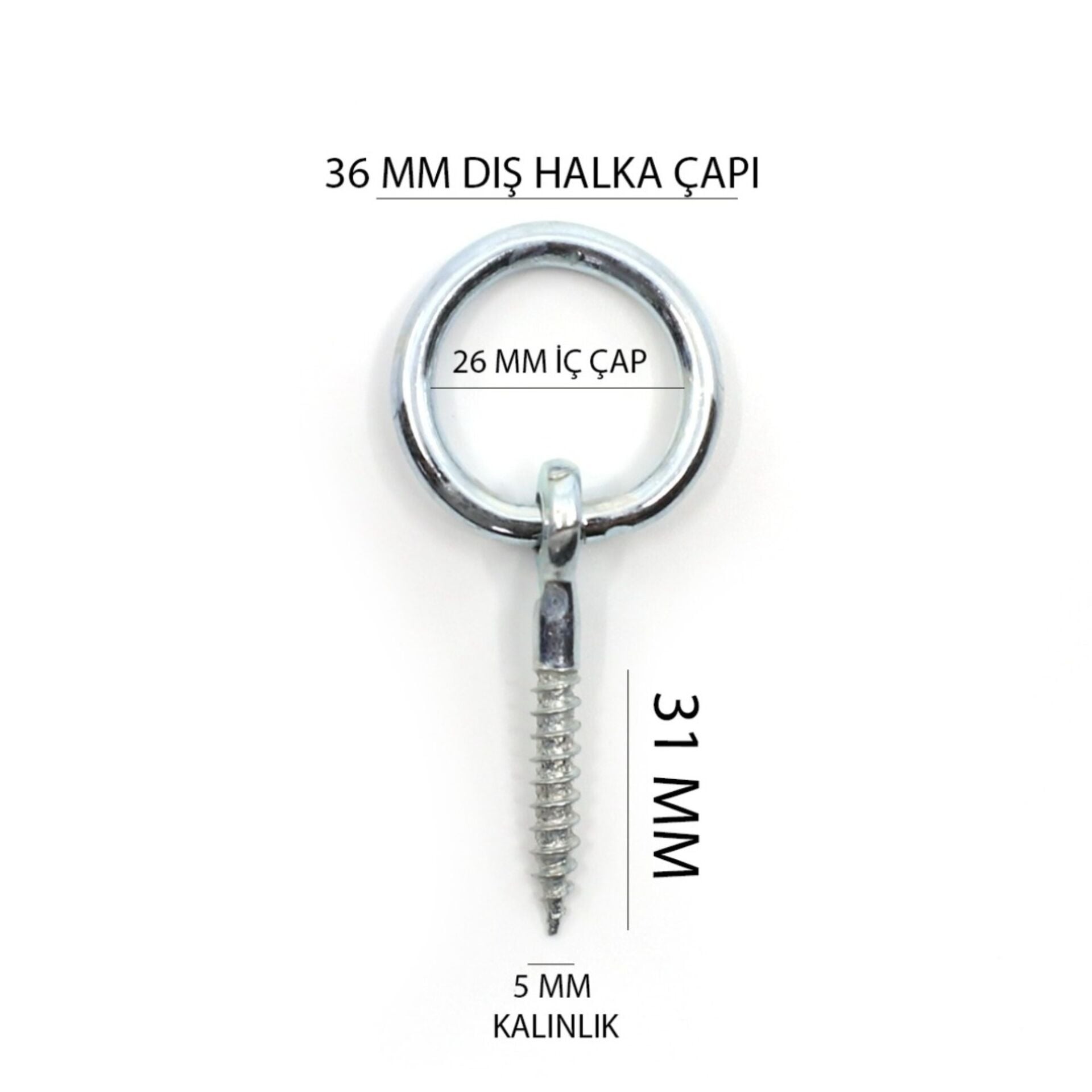 Çınar Halkalı Vida 5x95 Mm Kod:203