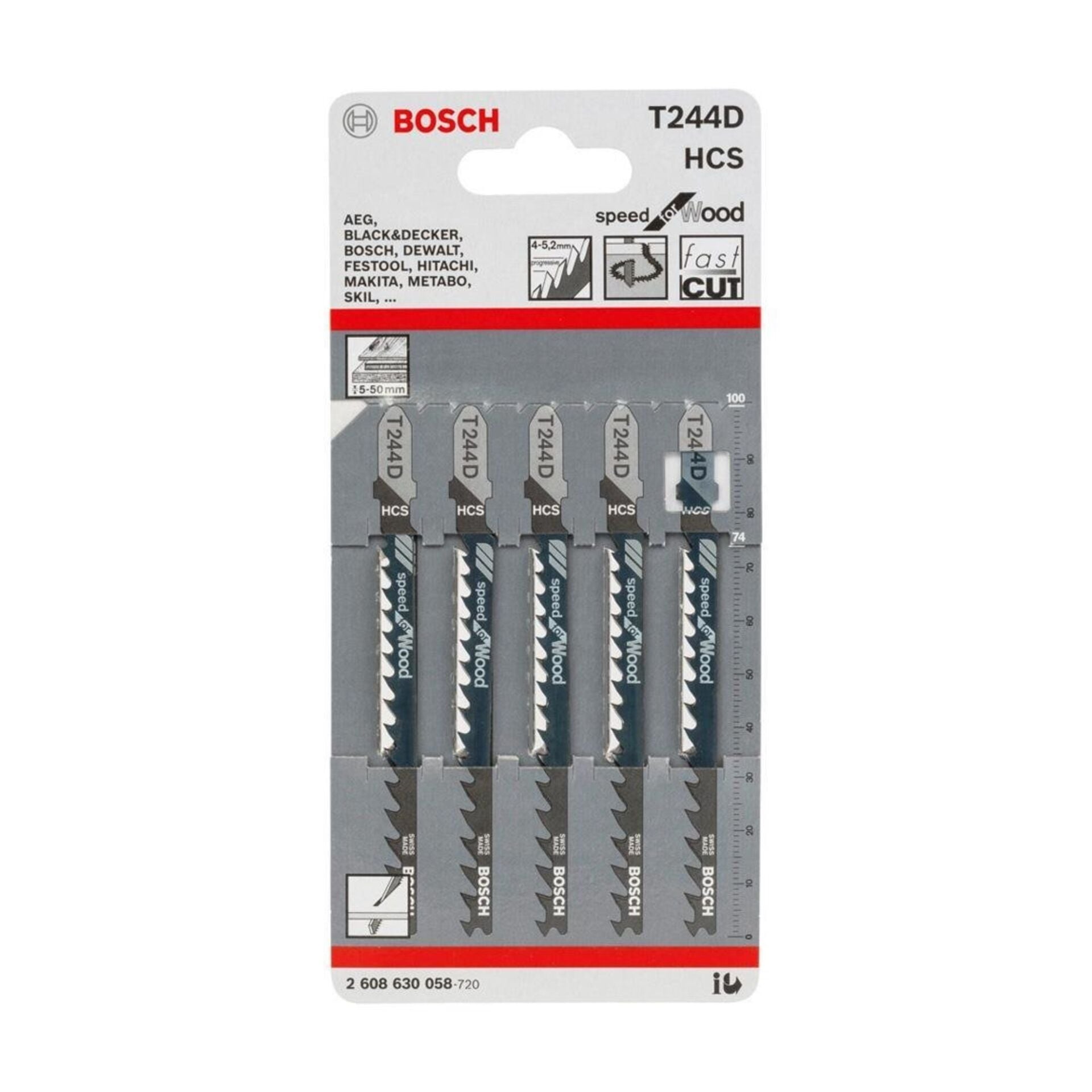 Bosch Kavisli Ahşap Dekupaj Ağzı (t244d)