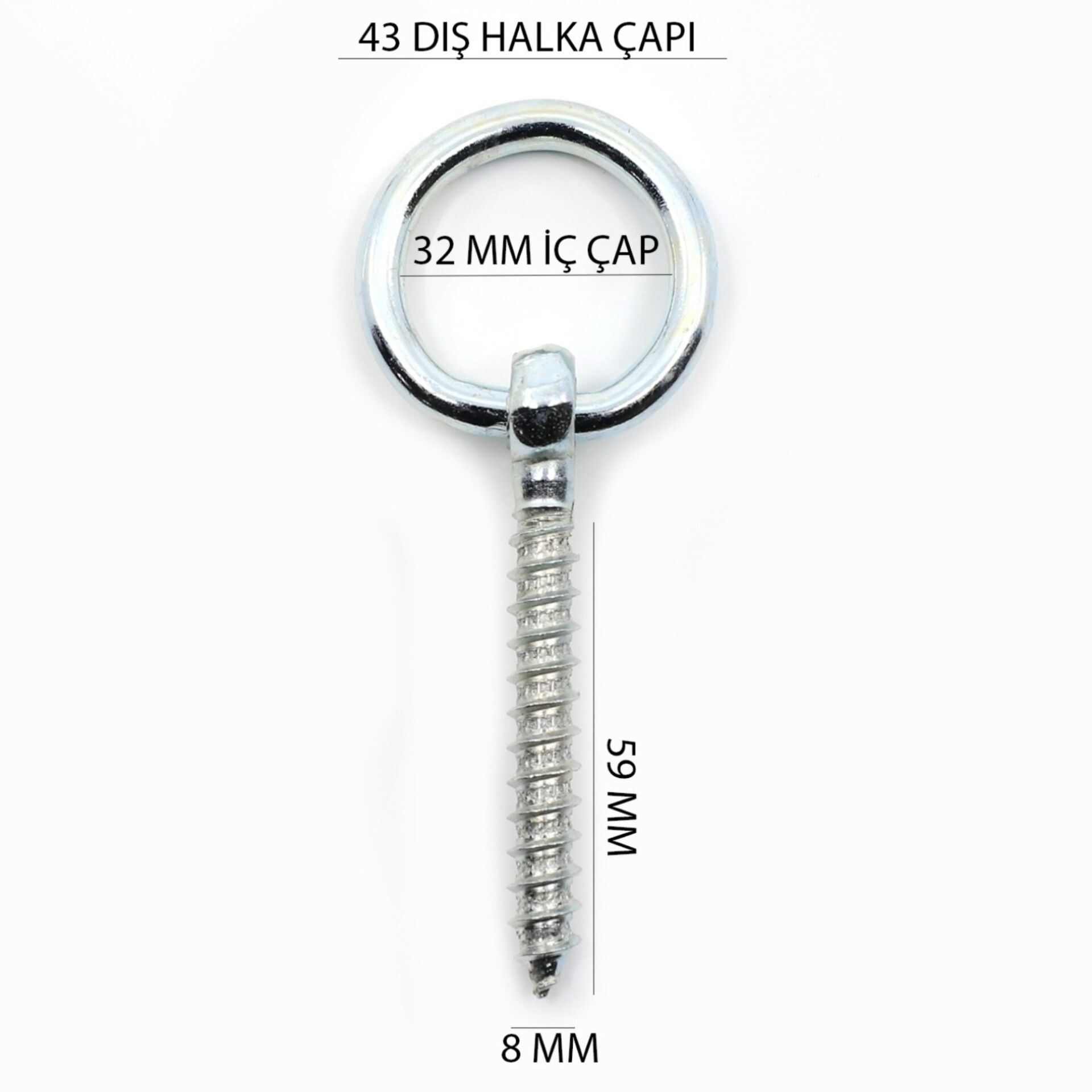 Çınar Halkalı Vida 8x110 Mm Kod:257