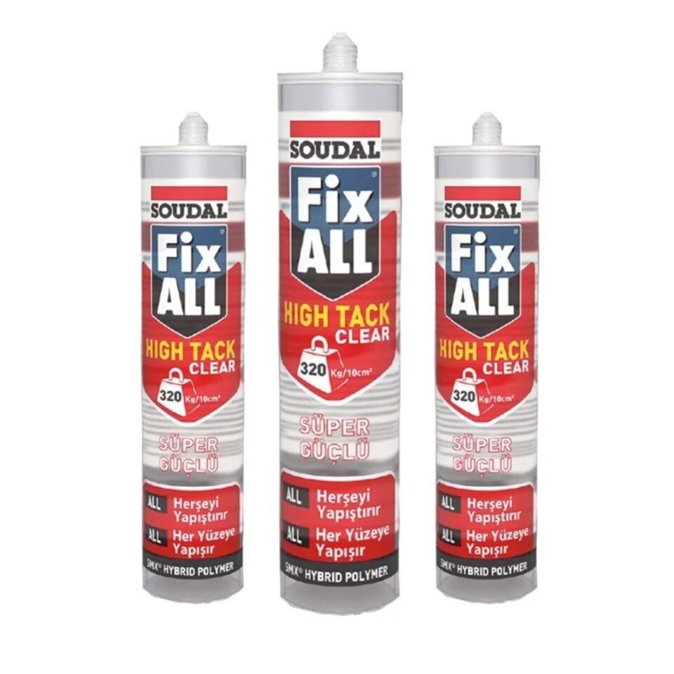 Soudal Fix All Hıgh Tack Şeffaf 290 Ml (131118)