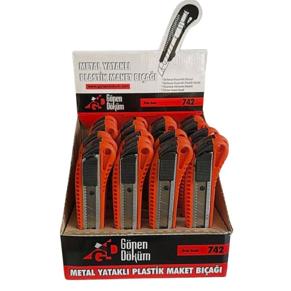 Gönen Döküm Metal Kla.plastik Maket Bıçağı Kod:742