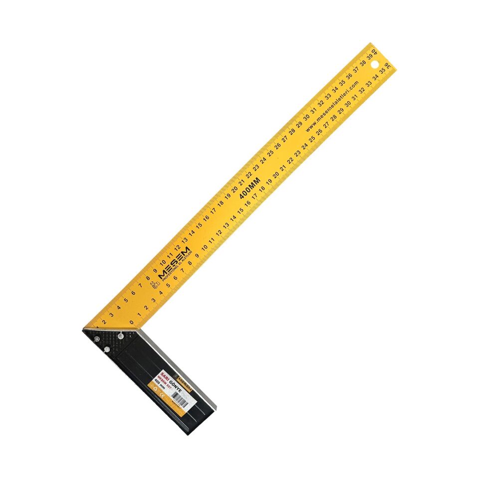 Meşem Marangoz Gönye Sarı 40 Cm Kod:557