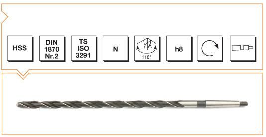 MTE Makina Takım HSS DIN 1869 Silindirik Saplı Çok Uzun Matkap Ucu 19 mm B00007731900