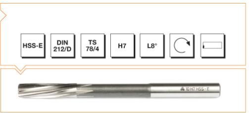 MTE Makina Takım HSS-E Silindirik Saplı Makina Raybası  17 mm B00353011700