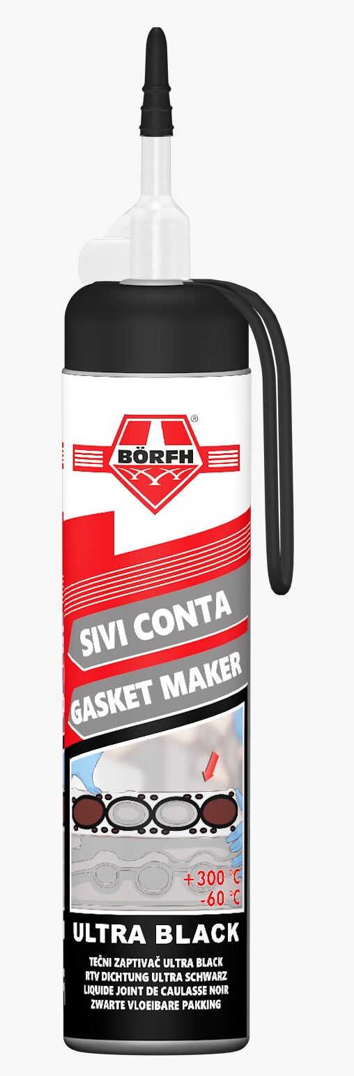 BÖRFH Sıvı Conta Siyah Plastik - 6021383 - 200 ML