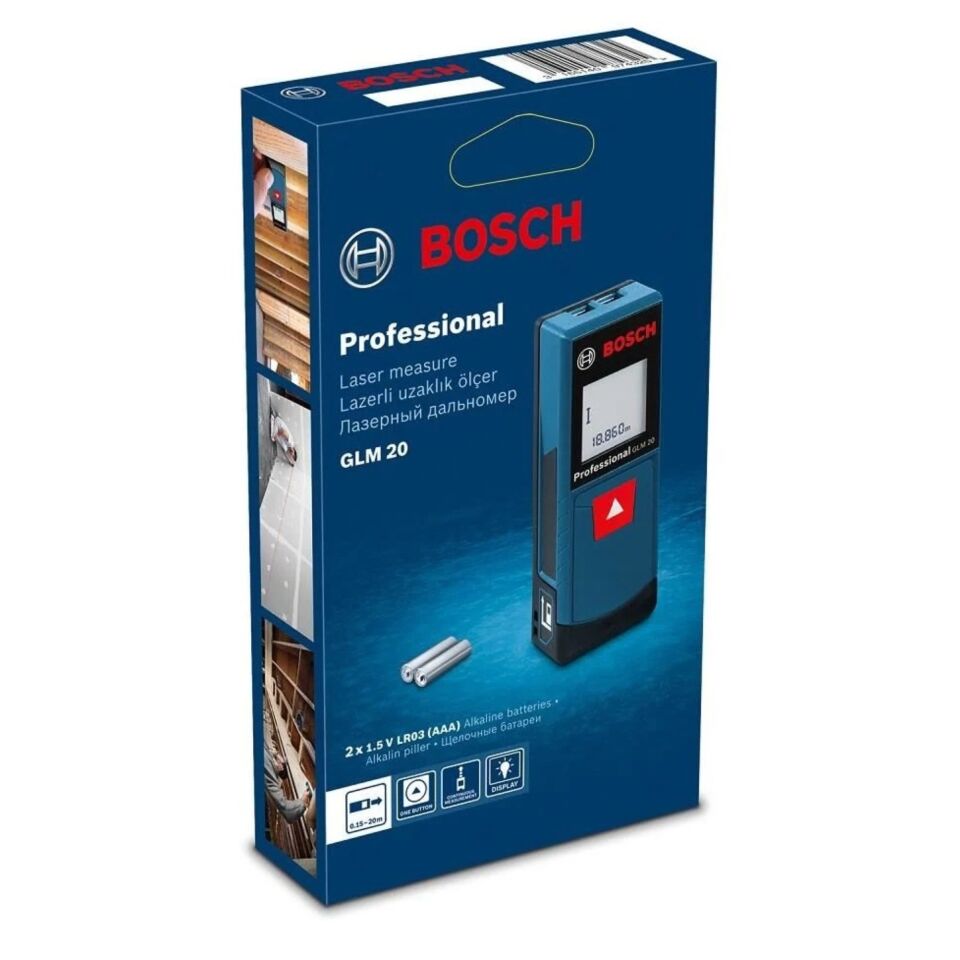 Bosch Lazer Metre Glm20 0601072e00