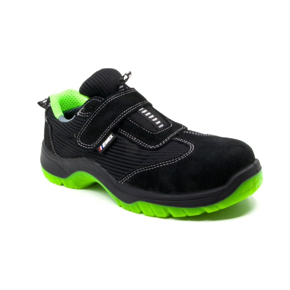 Emex Milano Çelik Burun Süet Ayakkabı Yeşil No:36