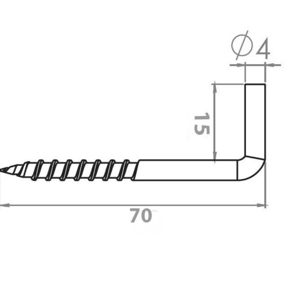 Çınar Korniş Çivisi Vidalı 7 Kod:158
