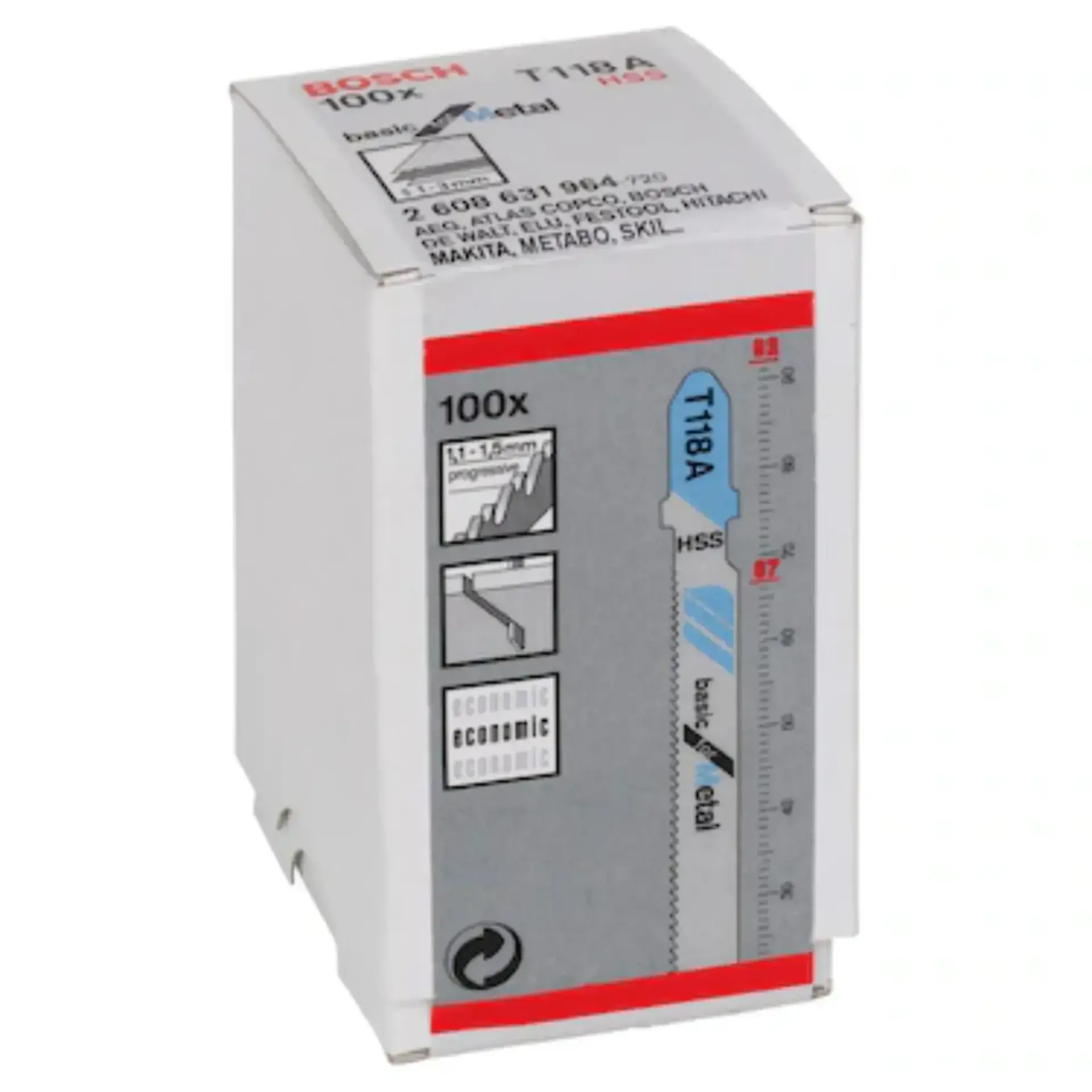 Bosch Metal Dekupaj Ağzı (t118a) (pk100lü)