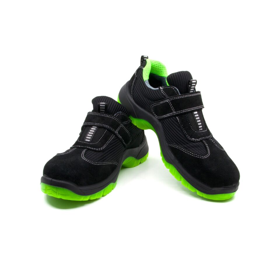 Emex Milano Çelik Burun Süet Ayakkabı Yeşil No:43