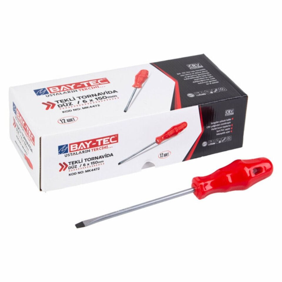 Baytec Mk4472 Tornavida Düz 6x150 Mm