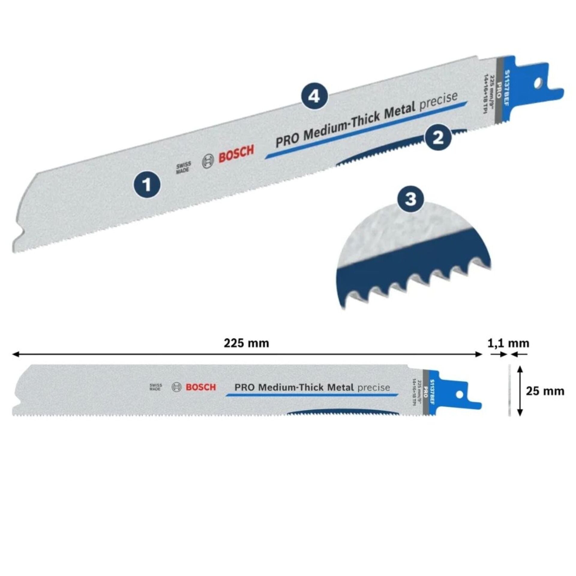 Bosch Metal Kesme Ağzı S1137 Bef 2608658995