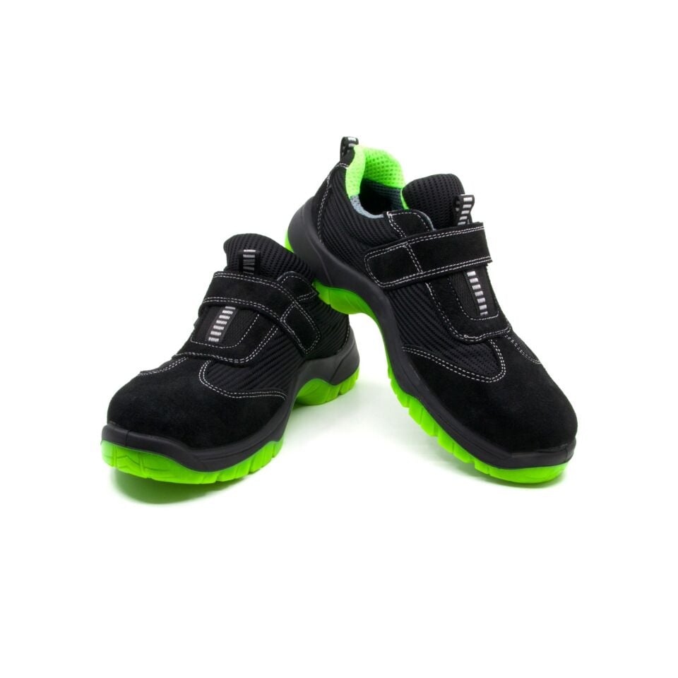 Emex Milano Çelik Burun Süet Ayakkabı Yeşil No:45