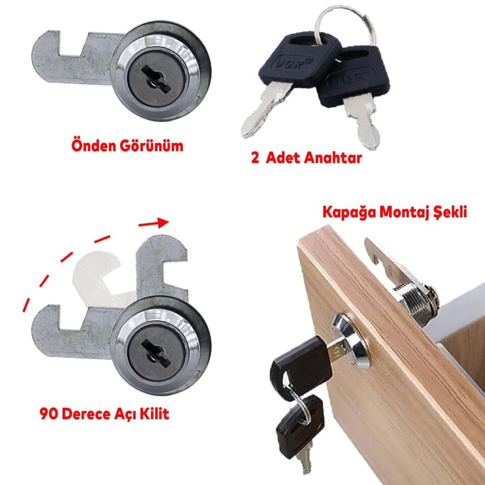 Ugr Çekmece Kilidi Mandallı 25 Mm 103-25