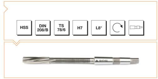 MTE Makina Takım HSS Mors Konik Saplı Makina Raybası 13 mm B00302011300