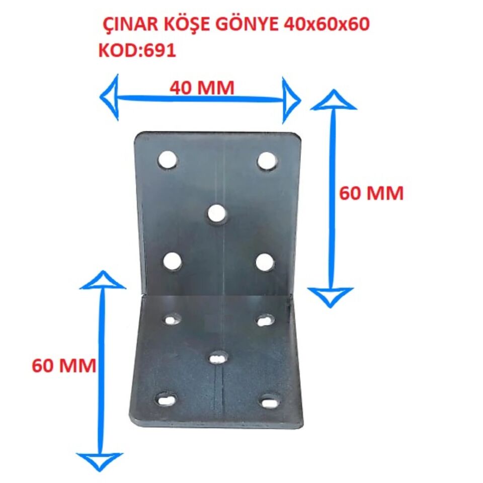 Çınar Köşe Gönye 40x60x60 Kod:691