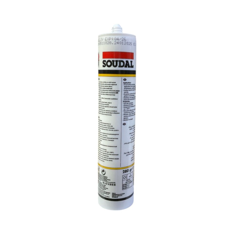 Soudal Silikon 280 Gr Şeffaf (174099)