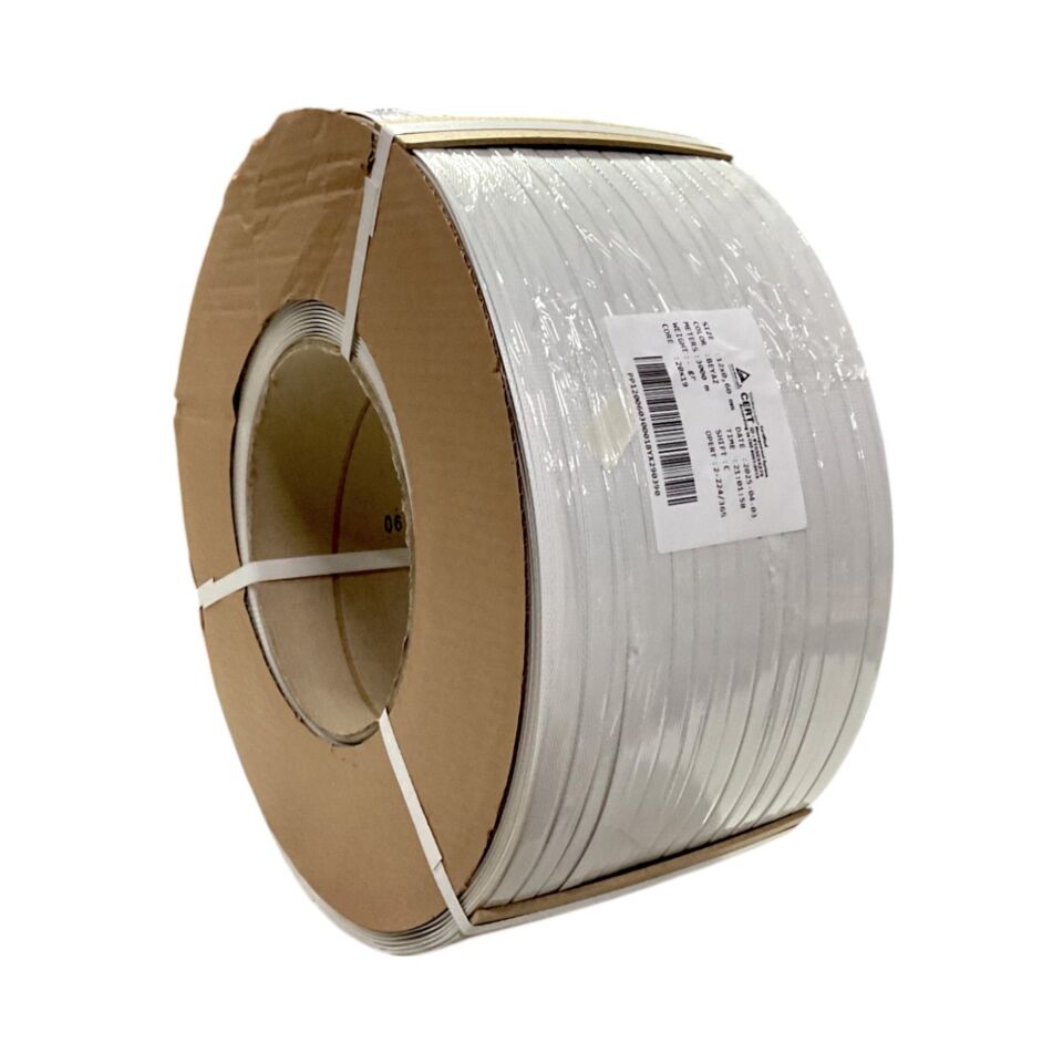 Polipropilen Mak.çemberi Beyaz 12x0.60mm (3000 Mt)