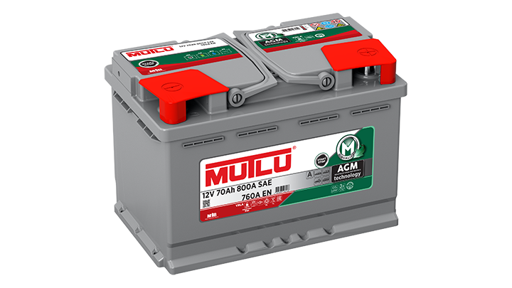 Mutlu 12 Volt 70 Amper AGM Start-Stop Akü - Depozitosuz