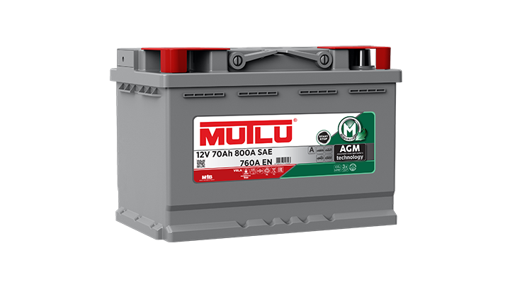 Mutlu 12 Volt 70 Amper AGM Start-Stop Akü - Depozitosuz