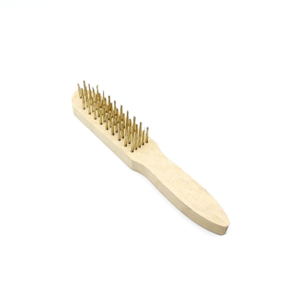 Ahşap Saplı Tel Fırça No:4 - 12'li Paket