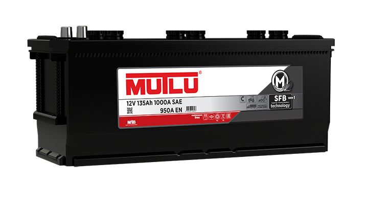 Mutlu 12 Volt 135 Amper SFB Akü - Depozitosuz