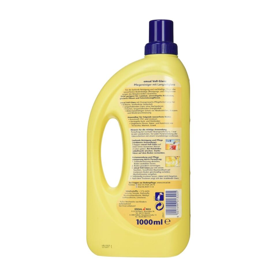 Emsal Brillant Seramik Fayn Yer Cilası 1000 Ml