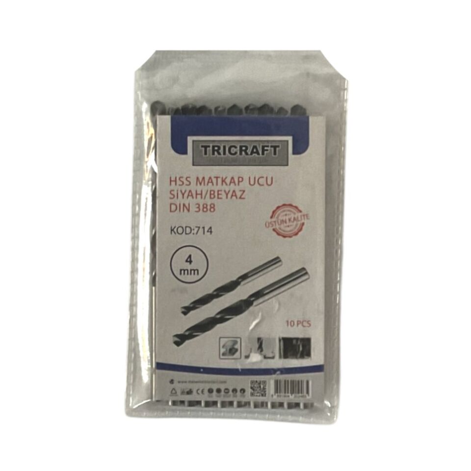 Meşem Trıcraft Hss Matkap Ucu 4 Mm Kod:714