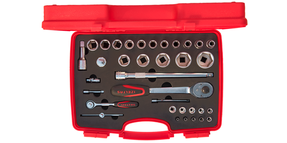 1/4 - 1/2 35 Parça Altı Köşe Lokma Anahtar Tk. - 1113001038