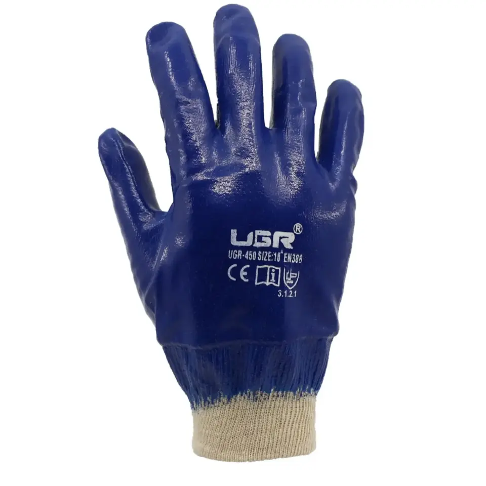 Ugr Petrolcü Nitril Kaplı Eldiven 10'' Örme