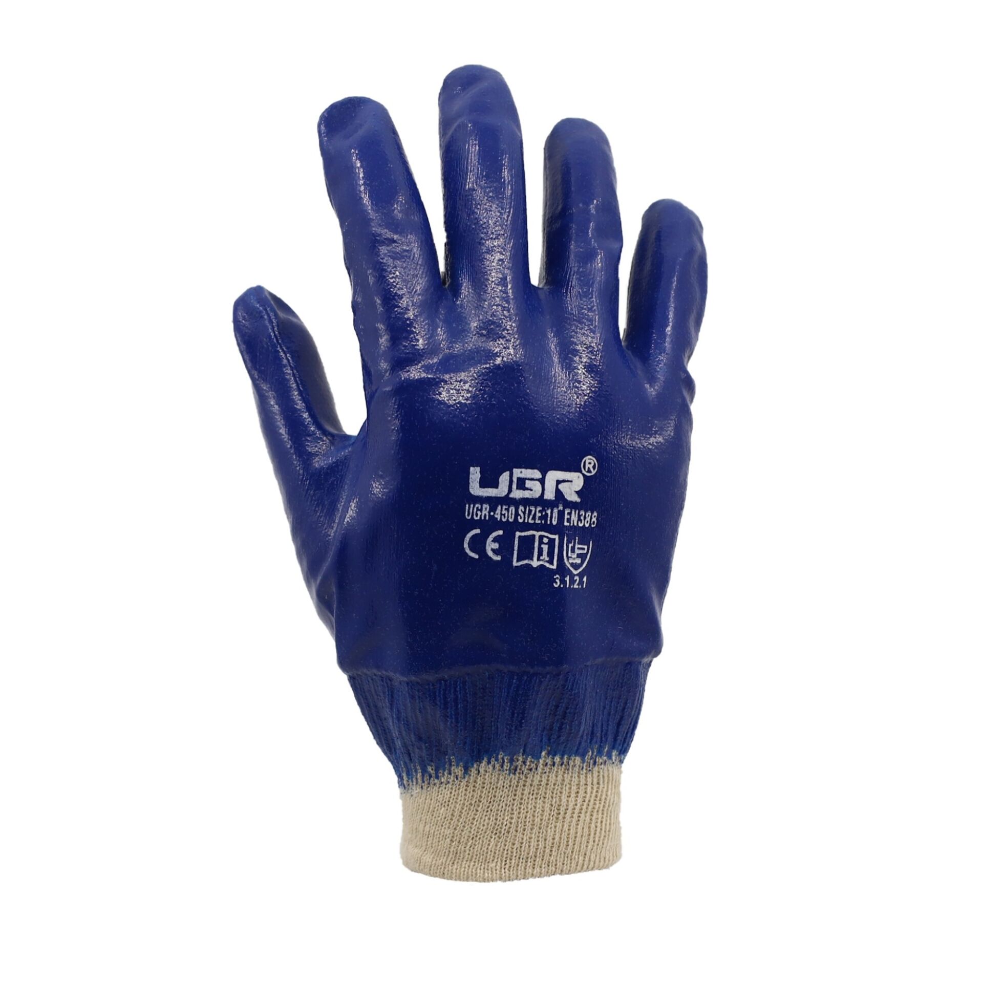 Ugr Petrolcü Nitril Kaplı Eldiven 10'' Örme
